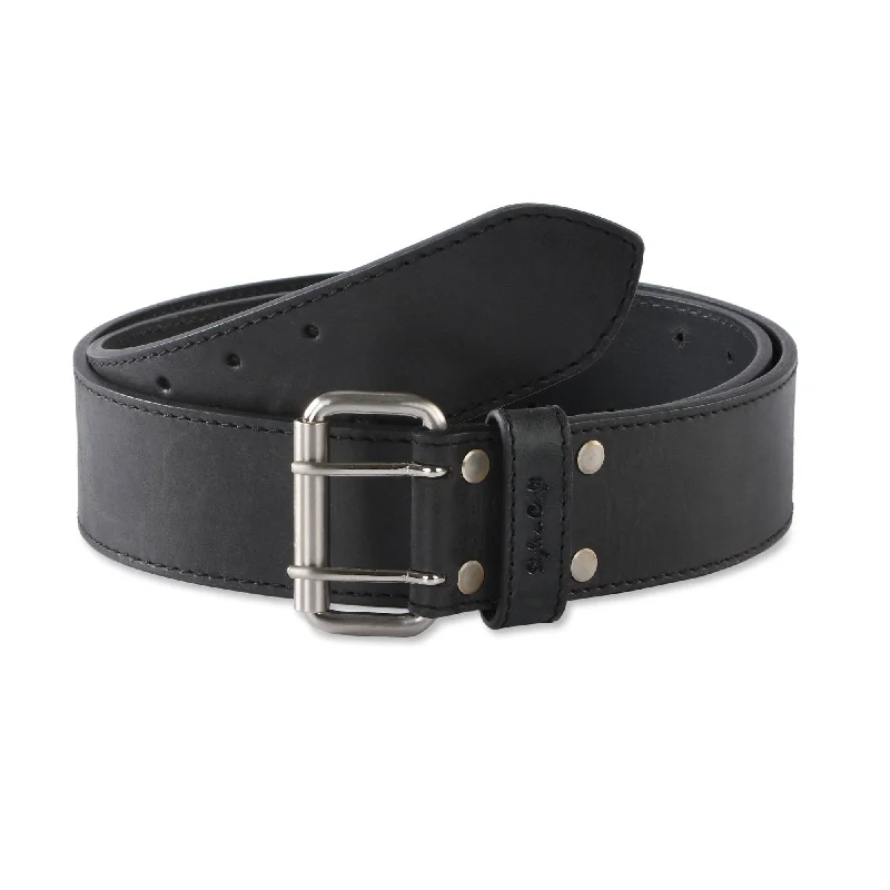 men’s leather waist belt -392752 - 2 Inch Wide Work Belt in Full Grain Leather in Black Color | Style n Craft