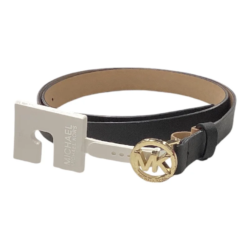 buckle free leather waist belt -Belt Designer By Michael By Michael Kors