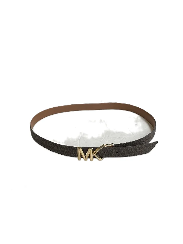 casual brown leather waist belt -Belt Designer By Michael By Michael Kors