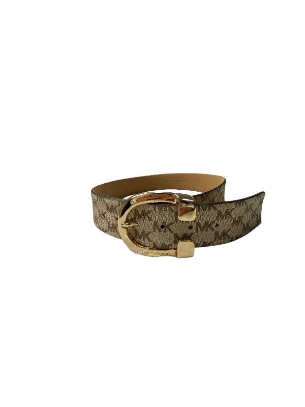 braided leather belt with fabric inlays -Belt Designer Michael Kors, Size 01 Piece