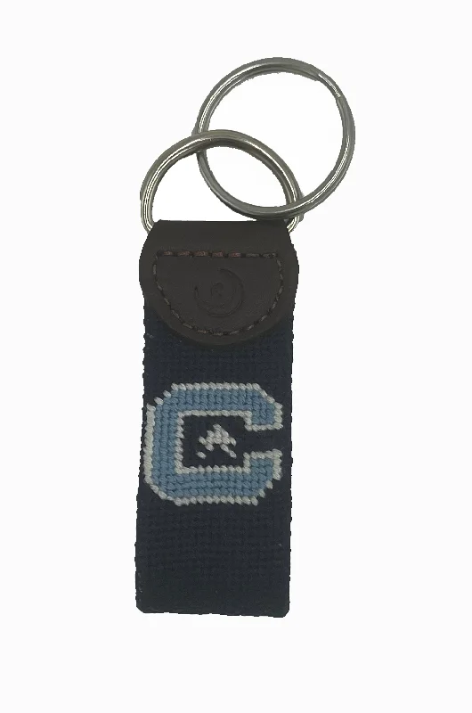 women’s leather waist belt with rhinestones -Citadel C-Star Logo Key Fob