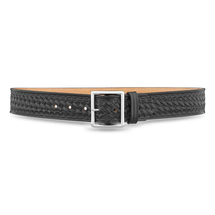 stylish woven belt for women -Dutyman 1-3/4" Basketweave Leather Garrison Belt