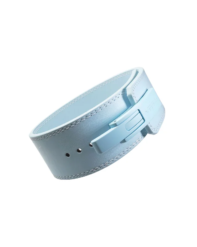 sleek leather belt for men’s trousers -Lever Belt Baby Blue