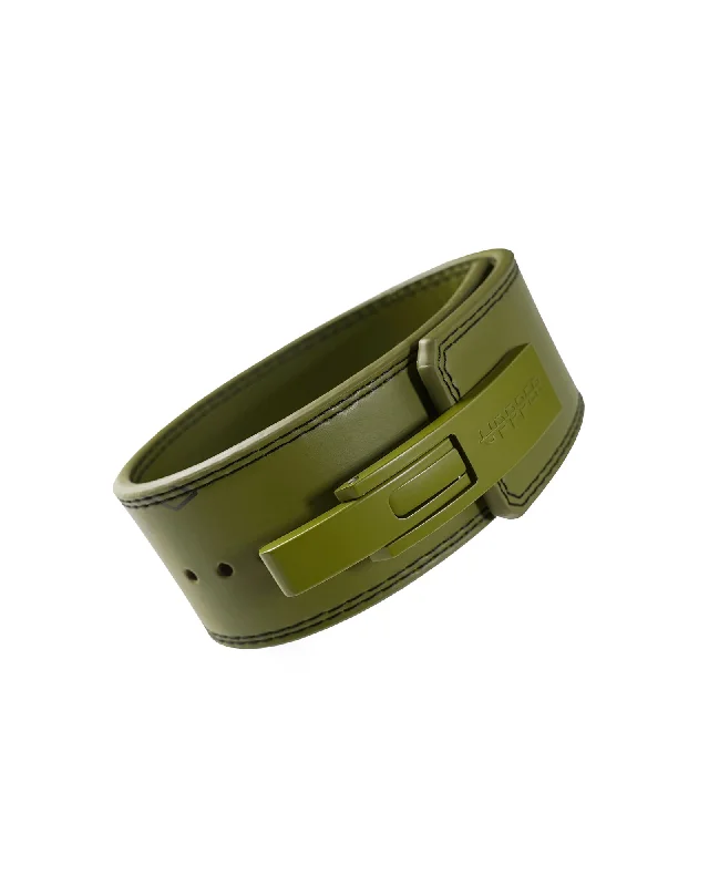 unique belt for casual outfit -Lever Belt Khaki