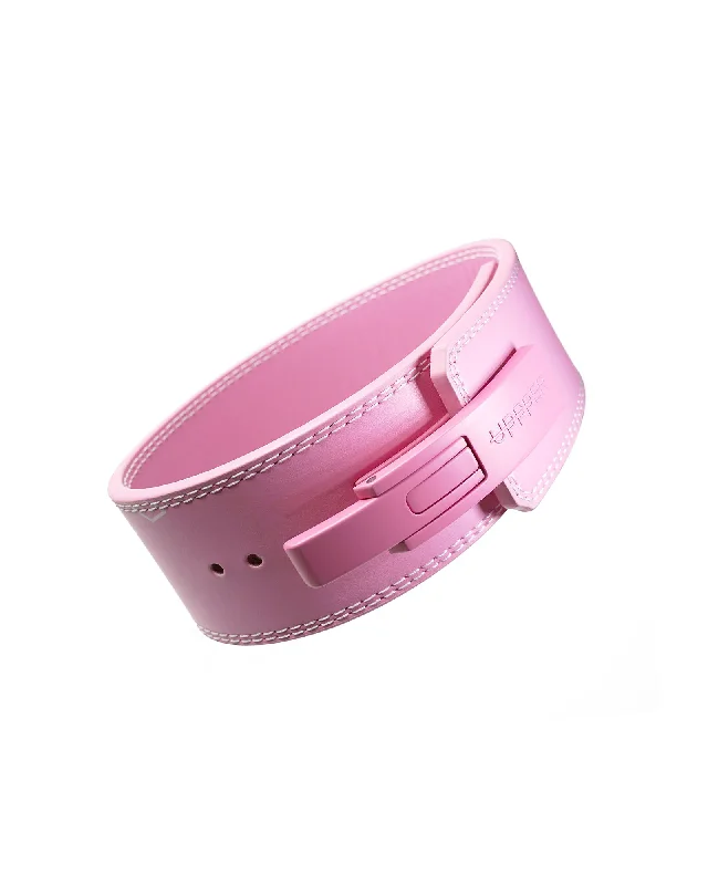 waist belt with metal accents -Lever Belt Pink