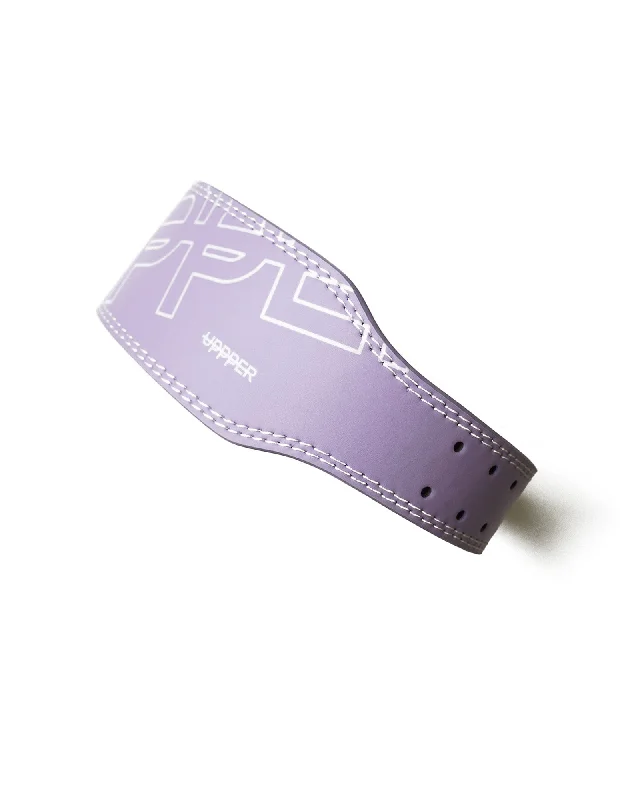 leather belt for relaxed wear -Lifting Belt Lavender