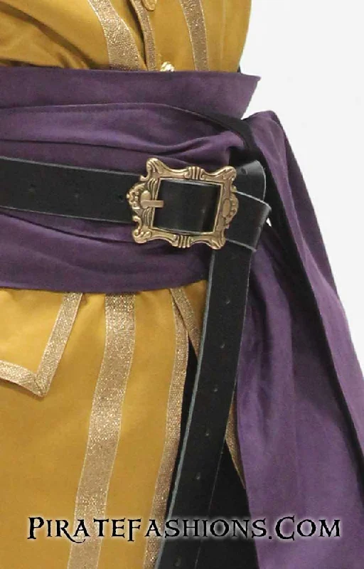 belt with geometric buckle -Medium Pirate Belt