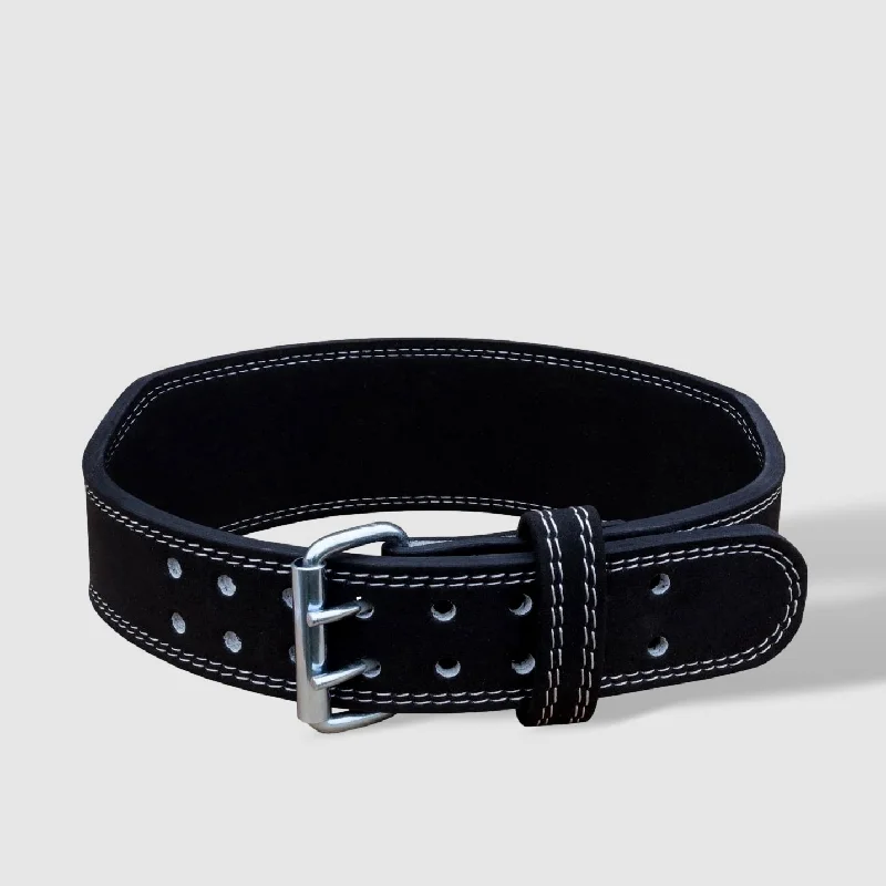 leather belt for oversized pants -Weightlifting Belt - Black