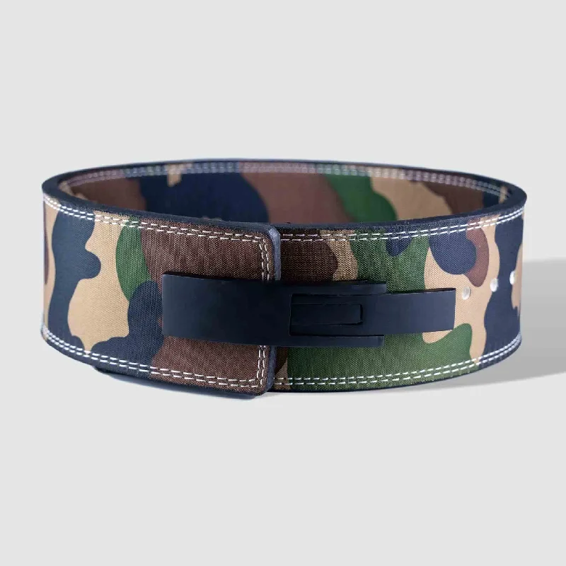 reversible black belt for men -10MM Lever Belt - Camo - IPF Approved