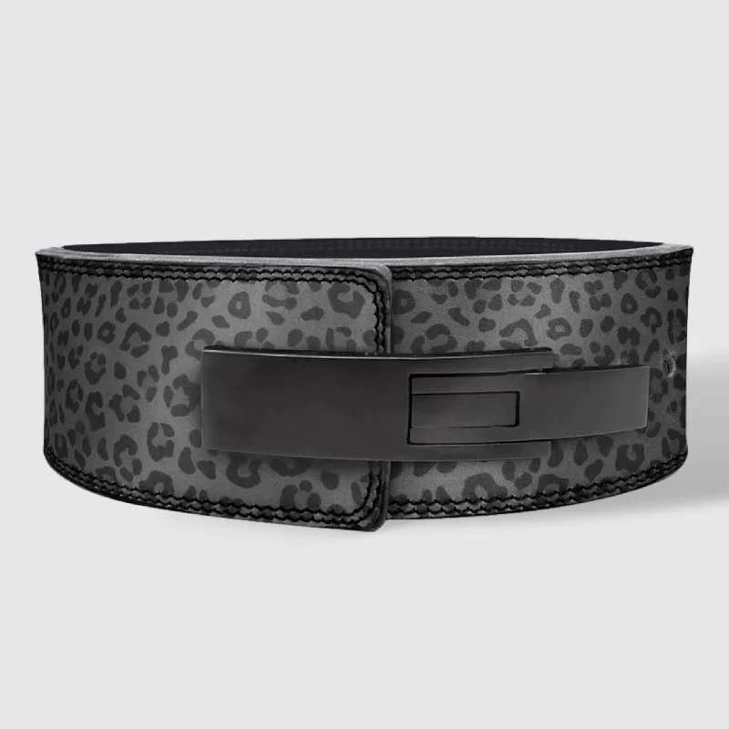 stylish leather waist belt for women -10MM Lever Belt - Dark Leopard - IPF Approved