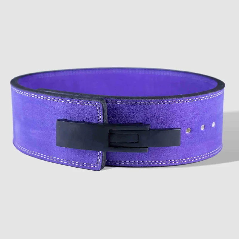 waist belt with exotic texture -10MM Lever Belt - Purple - IPF Approved