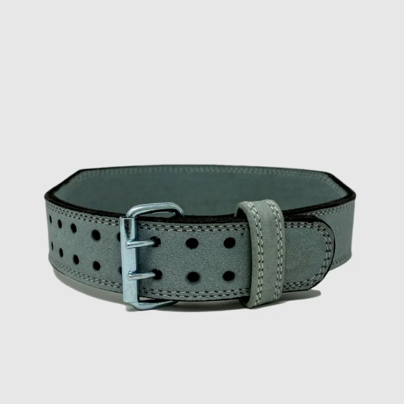 slim adjustable waist belt -Weightlifting Belt - Grey