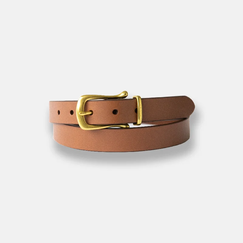 leather waist belt with braided pattern -The Signature Belt