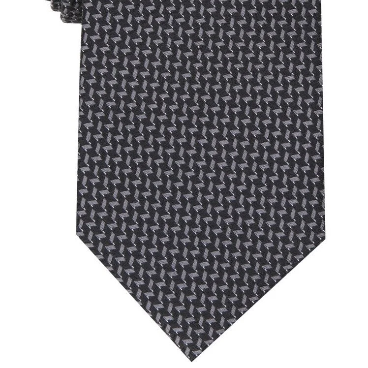 formal event necktie sets-Alfani Men's Palazzo Mini Tie Black Size Regular