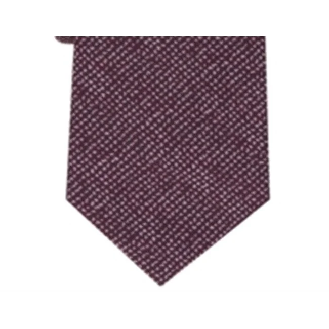 silk necktie colors for business-Alfani Men's Slim Textured Tie Red Size Regular