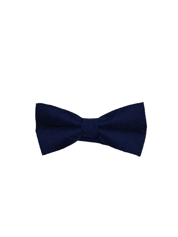 men's necktie trends 2025-Blue Elegance Bow Tie