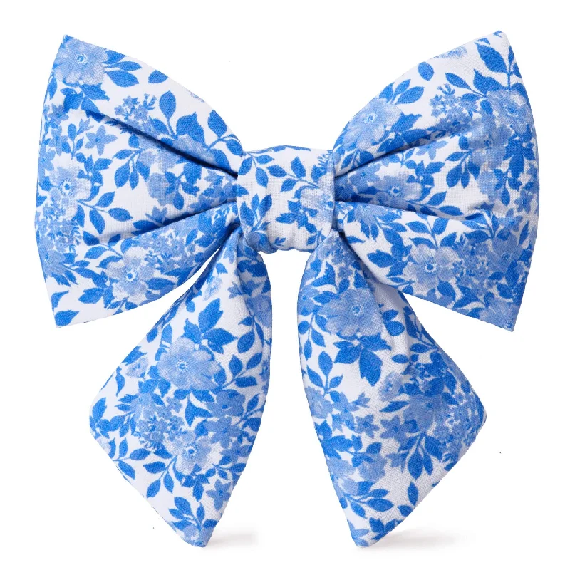 best formal necktie designs-Blue Roses Lady Dog Bow