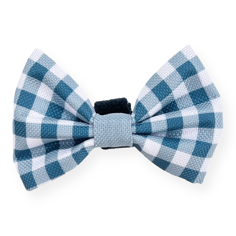 high-end necktie brands-Disney© Bow Tie - Bambi + Friends Blue Gingham