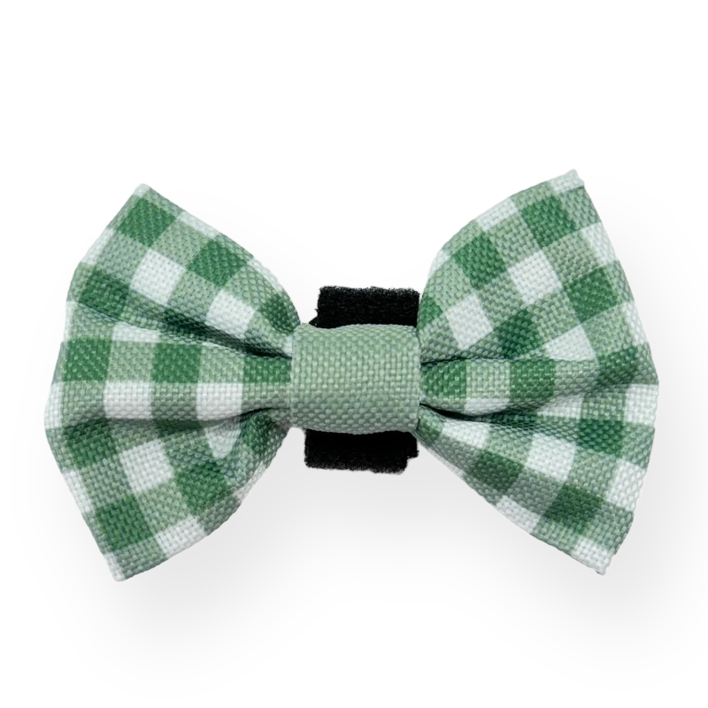 men's necktie sets for weddings-Disney© Bow Tie - Bambi + Thumper - Green Gingham