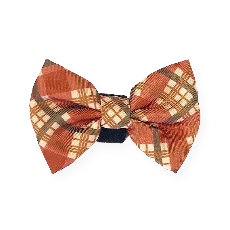 creative necktie patterns-Bow Tie - Pumpkin Plaid