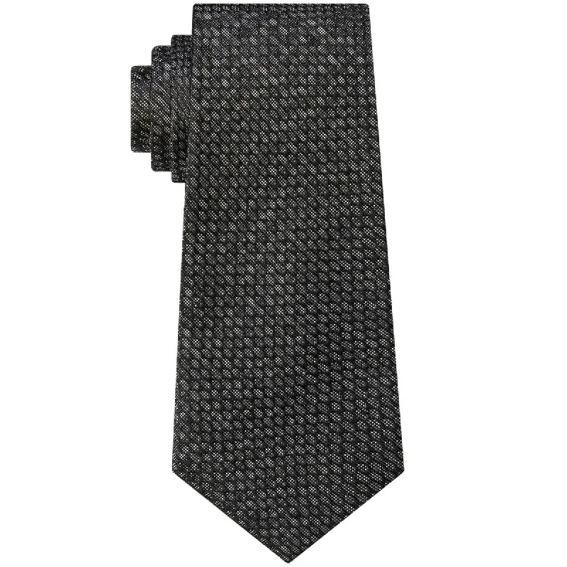 necktie designs for business events-Calvin Klein Men's Luxe Slim Netting Tie Black Size Regular