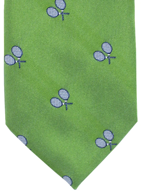 classic plaid neckties-Church's Tie Green Tennis FINAL SALE