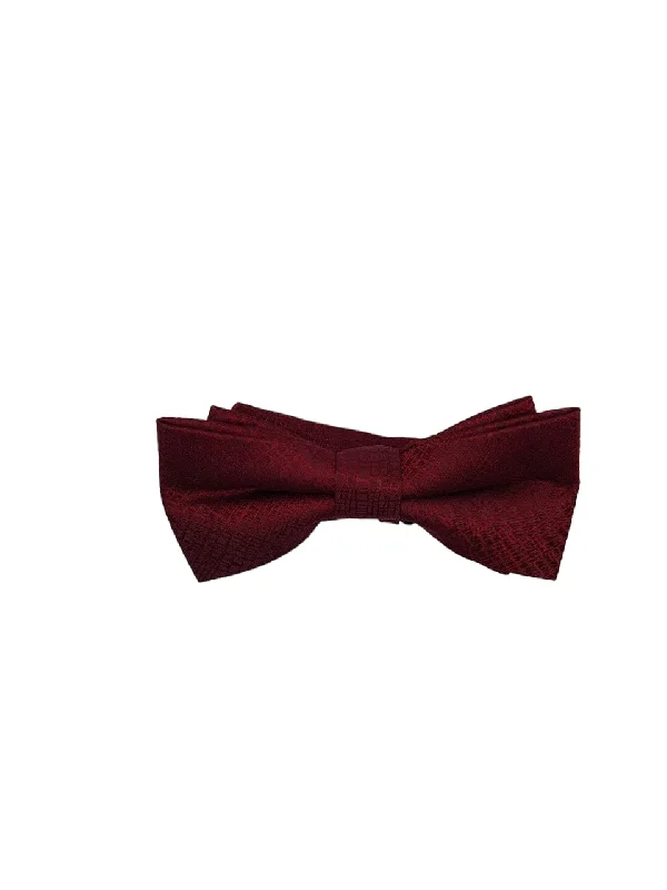 colorful bow ties for weddings-Crimson Geometric Elegance Bow Tie