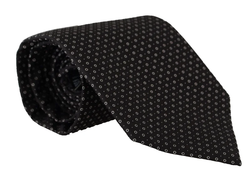 colorful silk neckties for men-Dolce & Gabbana Elegant   Polka Dot Silk Men's Tie