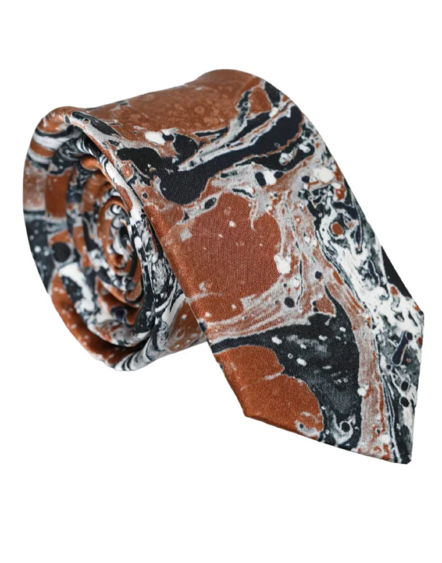 fashionable business ties-Dolce & Gabbana multi Tie Dye Adjustable Tie Men's Men