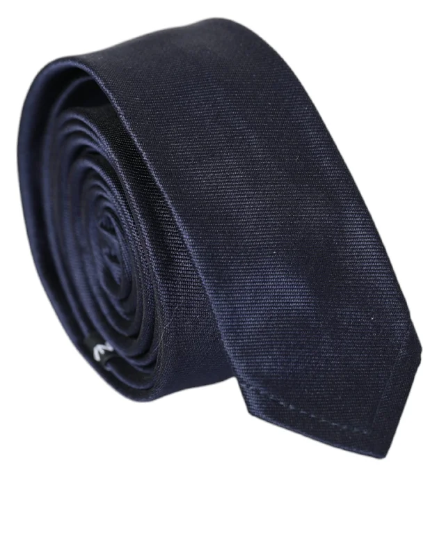 designer silk ties for men-Dolce & Gabbana  Solid Silk Adjustable Tie Men's Men