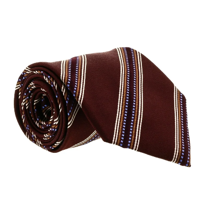 designer men's silk bow ties-Gianfranco Ferre J033 U2R Maroon Silk Mens Tie for mens