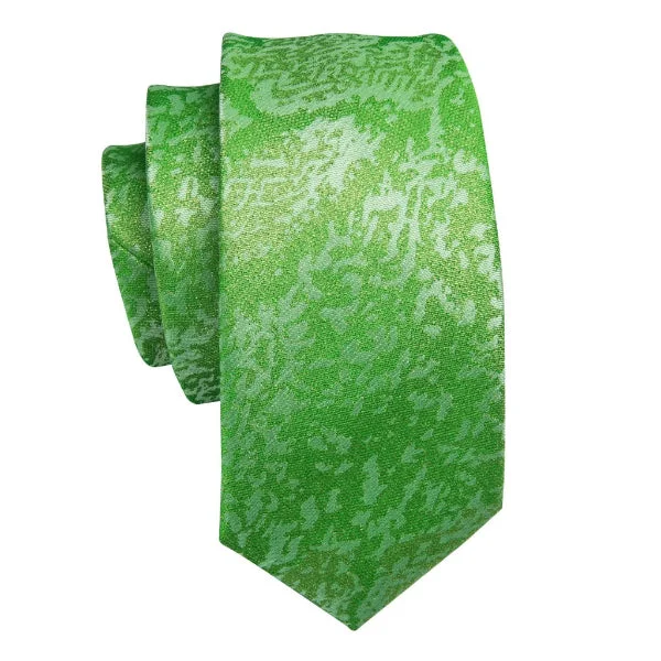 best silk ties for interviews-Classy Men Lime Green Camouflage Silk Tie