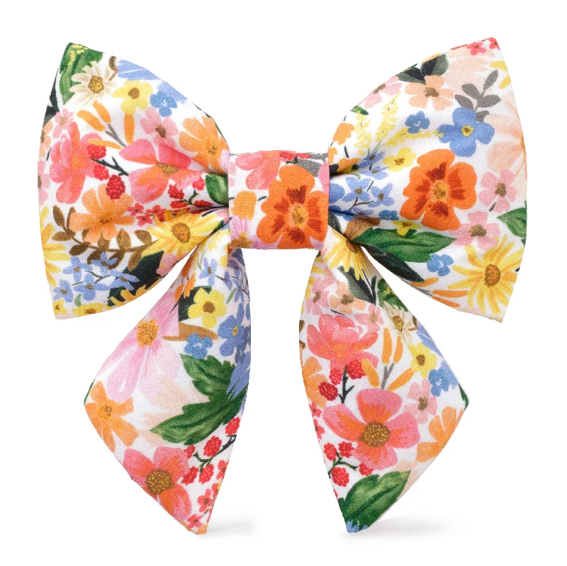 elegant wedding necktie designs-Rifle Paper Co. x TFD Marguerite Lady Dog Bow