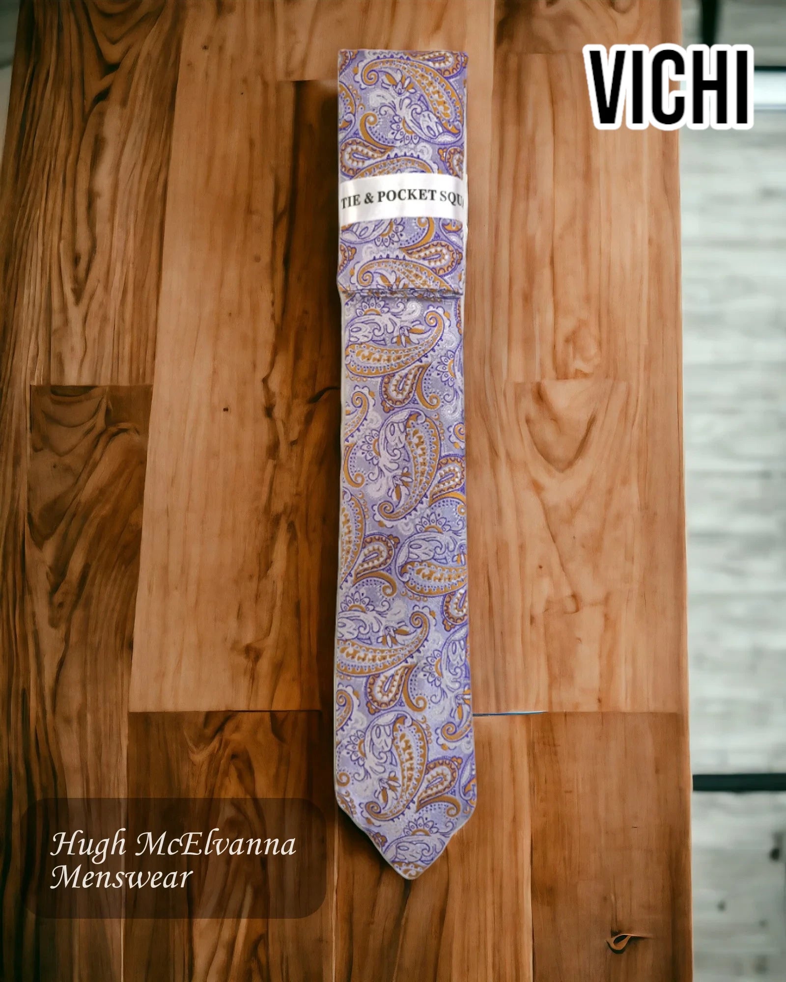 wedding necktie colors for men-Men's Lilac Design Necktie F71F