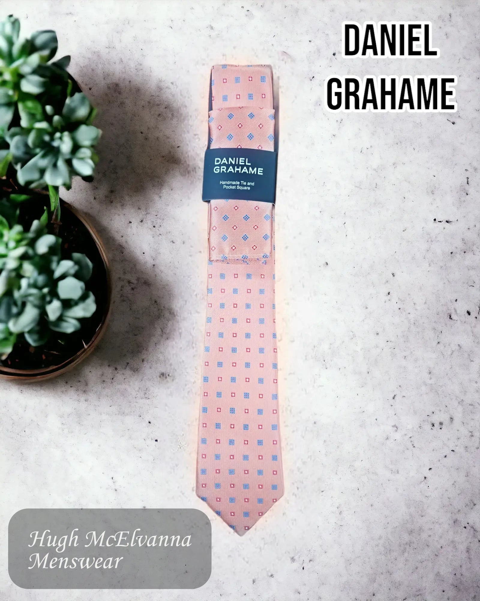 fashionable office neckties for men-Necktie Set PINK/GREY - TP2993/62