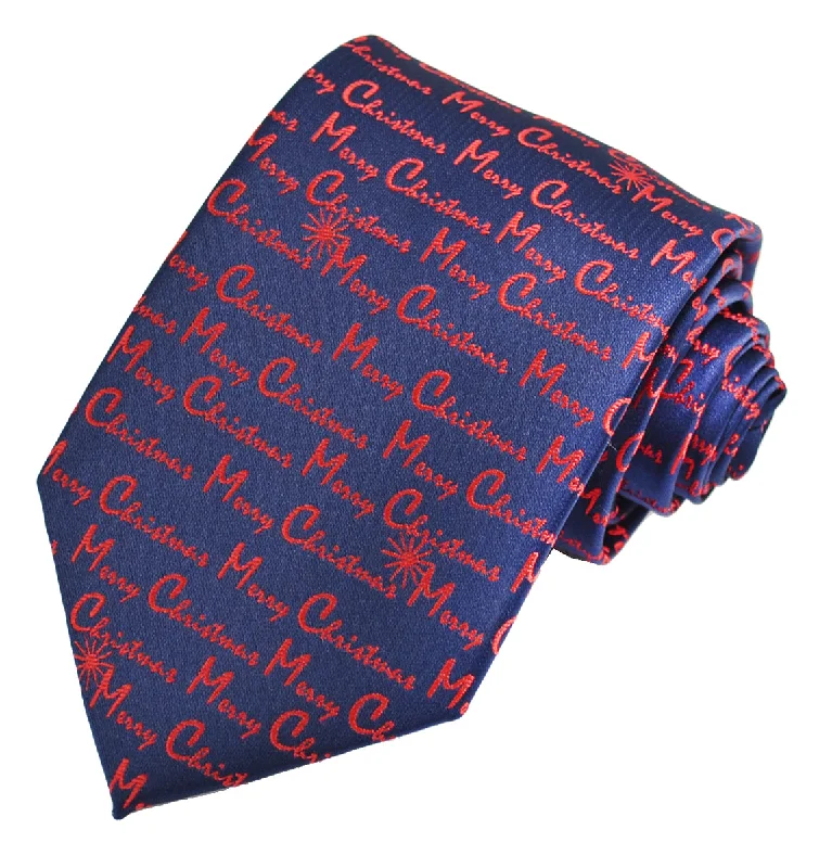 luxury silk necktie styles-Merry Christmas