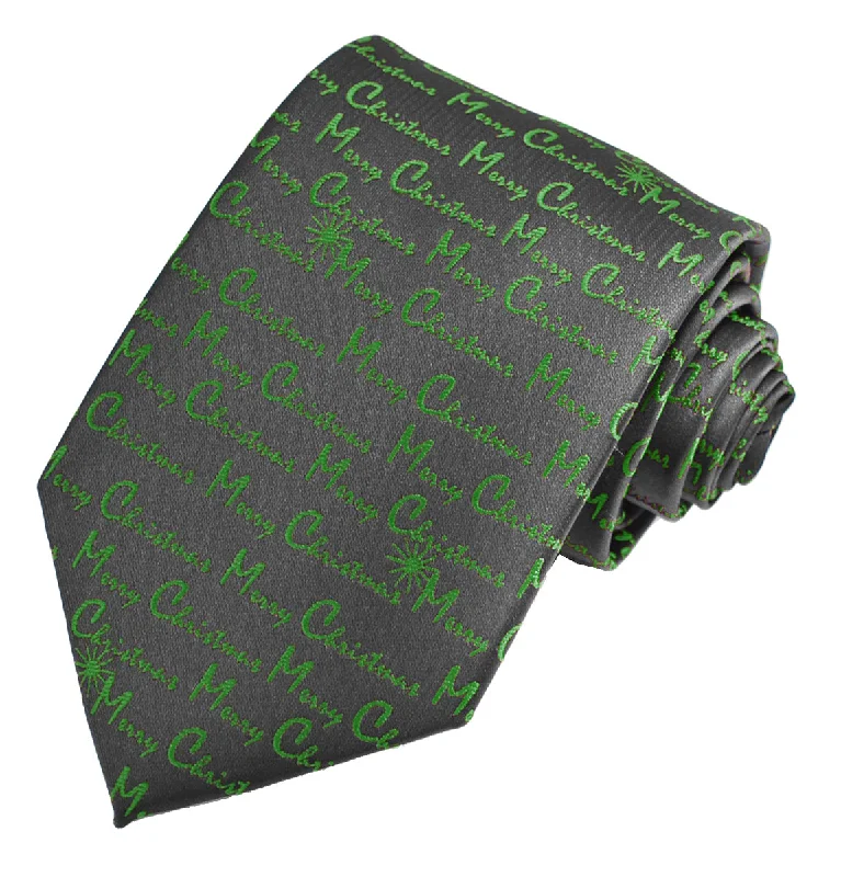 trendy business necktie patterns-Merry Christmas