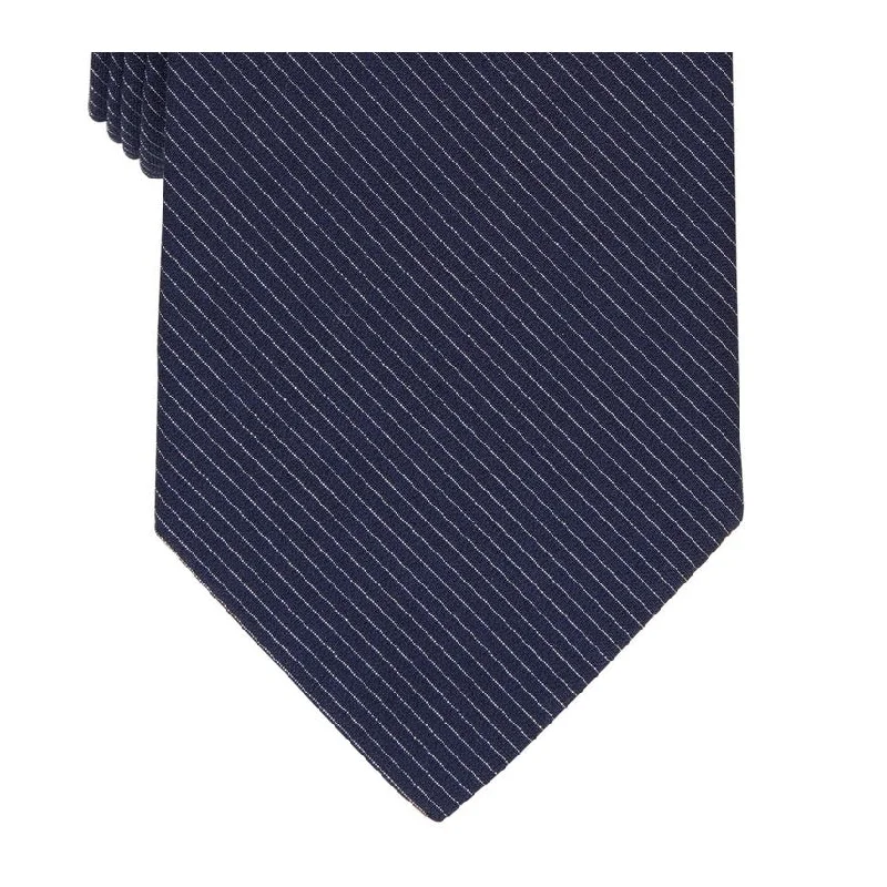 silk neckties for corporate events-Perry Ellis Men's Classic Design Shroyer Solid Tie Blue Regular