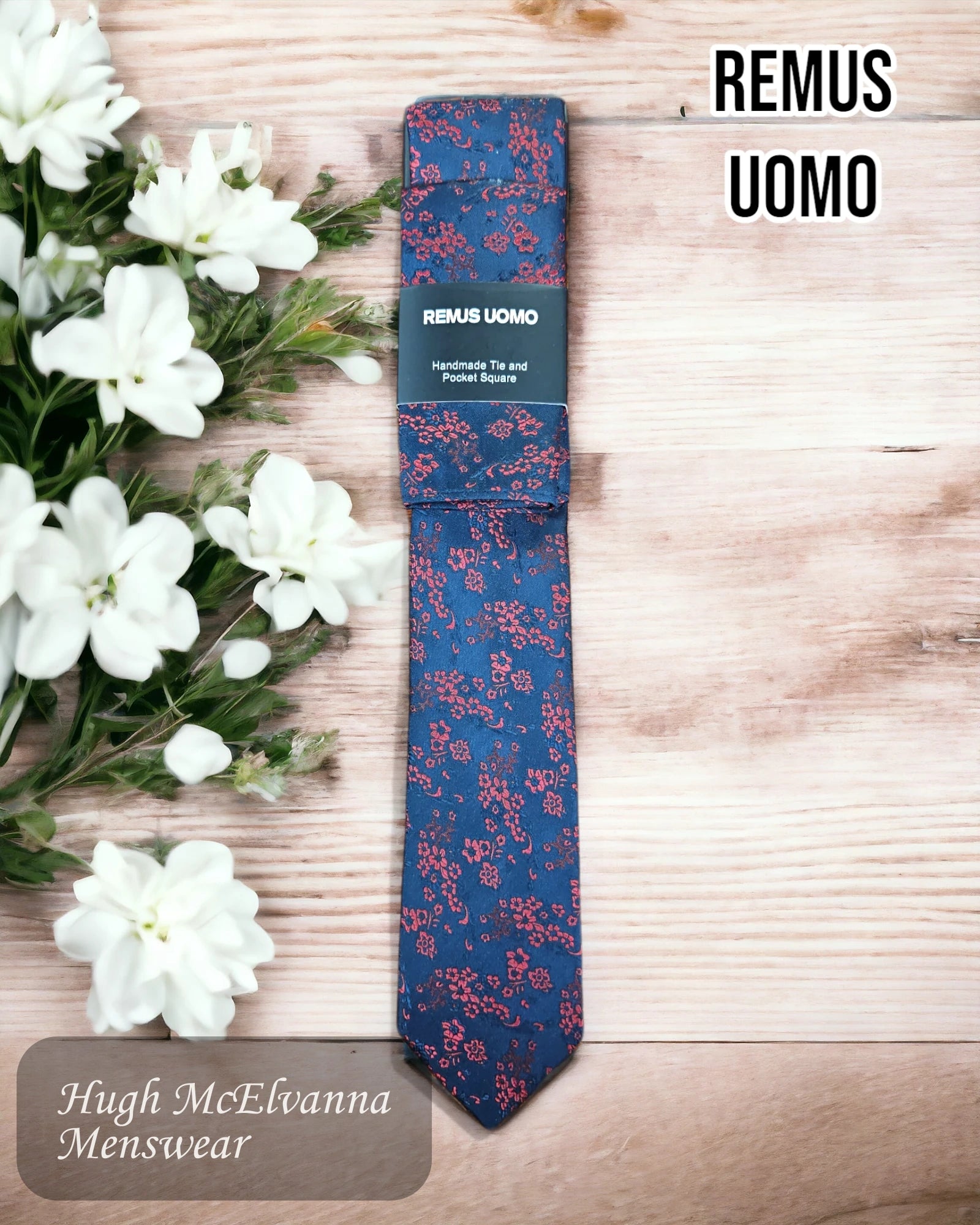 affordable necktie brands for men-Remus Uomo Navy Neck Tie - TP4747/29