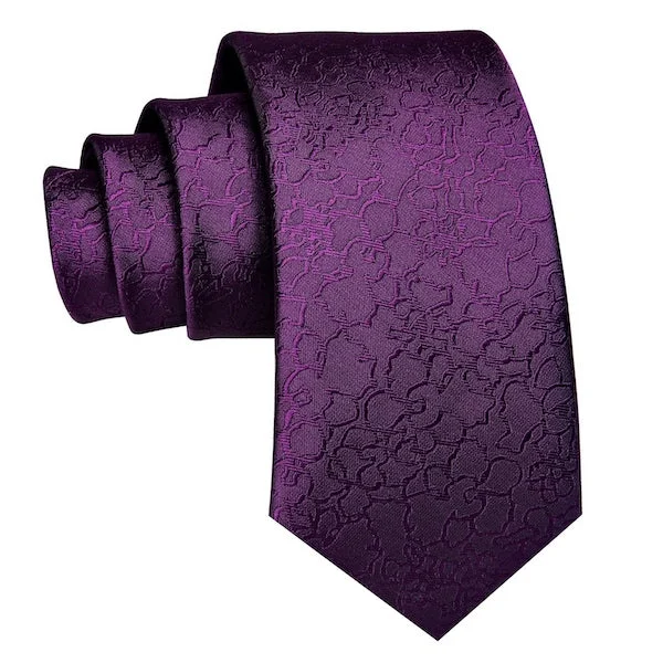 stylish wedding necktie collections-Classy Men Royal Purple Silk Necktie