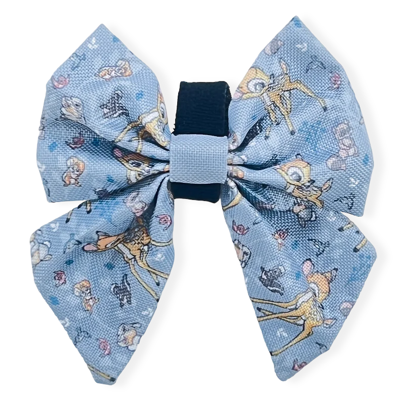 designer ties for business wear-Disney© Sailor Bow Tie - Bambi + Friends Blue