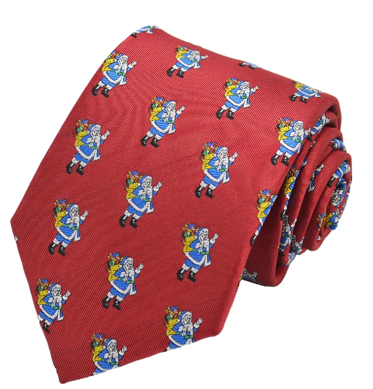 trendy silk necktie patterns-Santa Clause