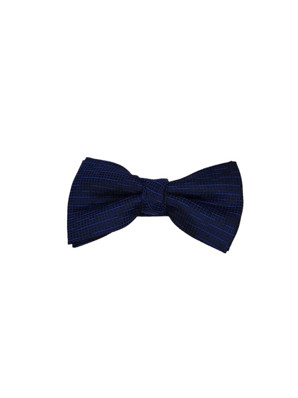 elegant business neckties-Sapphire Geometric Charm Bow Tie