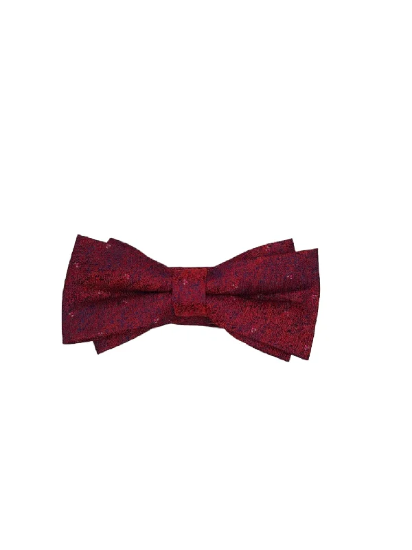 men's tie accessories-Scarlet Geometric Bow Tie