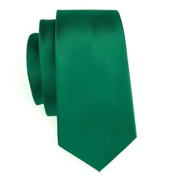 elegant wedding necktie designs-Classy Men Shamrock Green Silk Tie