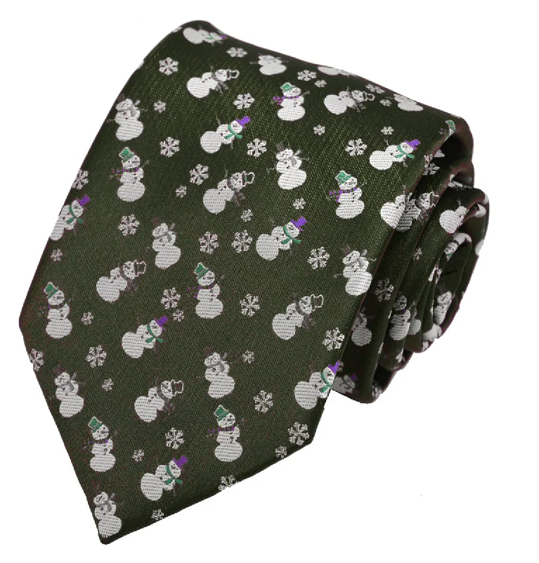 elegant wedding necktie designs-Snowman