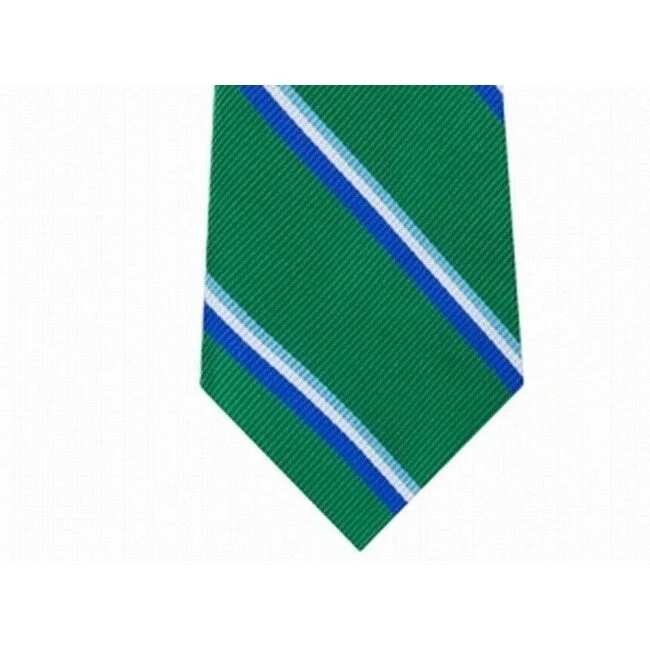 wedding necktie colors for men-Tommy Hilfiger Men's Bronx Stripe Silk Tie Green Size Regular