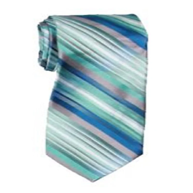 modern necktie ideas for work-Van Heusen Men's Silk Professional Neck Tie Blue Size Regular