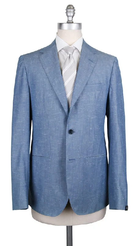 Men's high-fashion business suit -Abla by Sartorio Denim Blue Suit