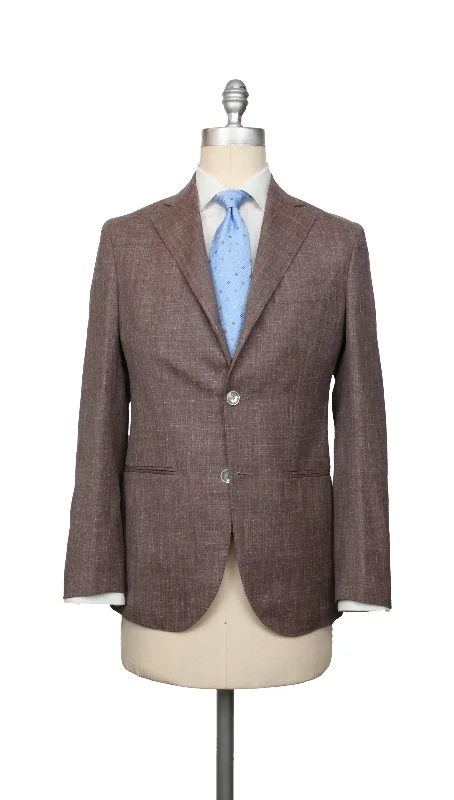 Affordable tailored suits for men -Barba Napoli Light Brown Suit